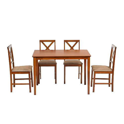 Обеденная группа эспрессо стол и 4 стула Hudson Dining Set (13831)