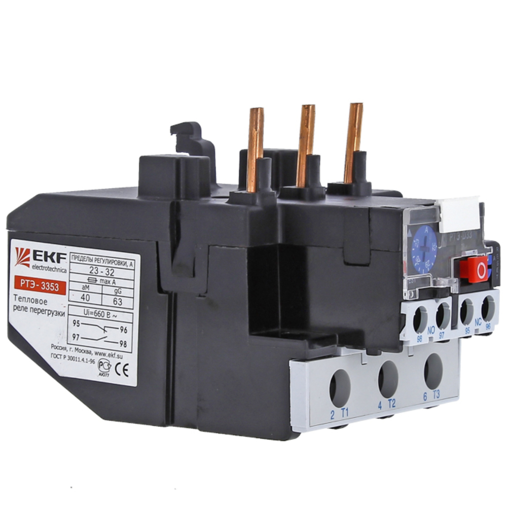 

Реле тепловое EKF РТЭ-3353 660 В 32 А тип AC (rel-3353-23-32)