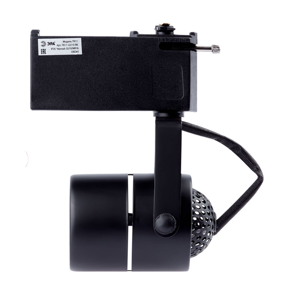 Трековый светильник однофазный Эра TR10-GU10 15 Вт GU10 черный (Б0044270)