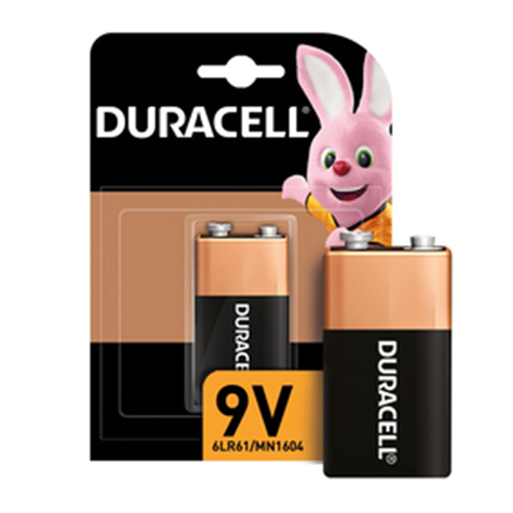 

Батарейка Duracell (00000754) крона 6LR61 9 В (1 шт.), Черный
