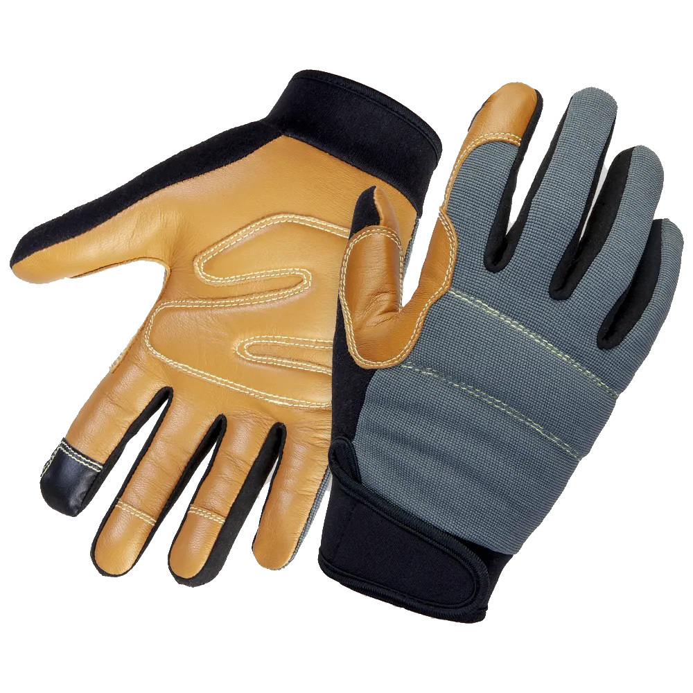 Перчатки Jeta Safety Omega кожаные виброзащитные 9 (L) коричневые (JAV06) jav06 10 xl jeta safety jav06 10 xl omega защитные антивибрационные перчатки