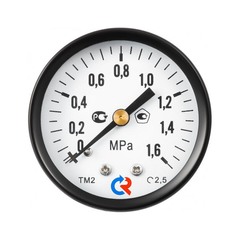 Манометр Росма ТМ-210Т.00 G1/4.2,5 (598) аксиальный 1/4 НР(ш) 6 бар d50 мм