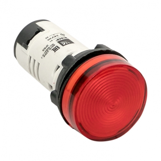 фото Лампа сигнальная ekf proxima ad16-22hs 24 в ip65 пластиковая красная (ledm-ad16-r-24-65)