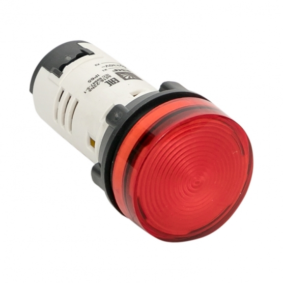 фото Лампа сигнальная ekf ad16-22hs proxima ip65 пластиковая 230 в красная (10 шт.)