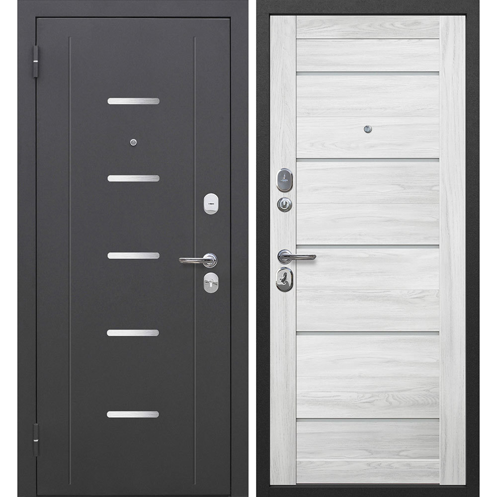 Дверь входная Ferroni Гарда 7,5СМ левая антик серебро - астана милки 860х2050 мм дверь входная ferroni гарда левая графит велюр белый софт 860х2050 мм
