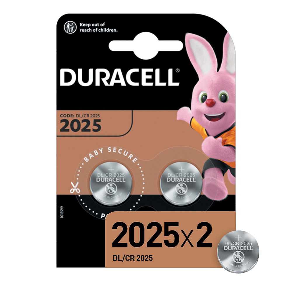 Батарейка Duracell (Б0037272) таблетка CR2025 3 В (2 шт.)
