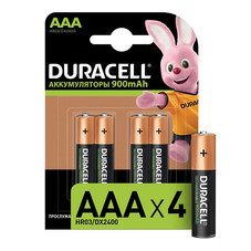 Аккумулятор Duracell ААА мизинчиковый HR03 1,2 В Ni-Cd (4 шт.)