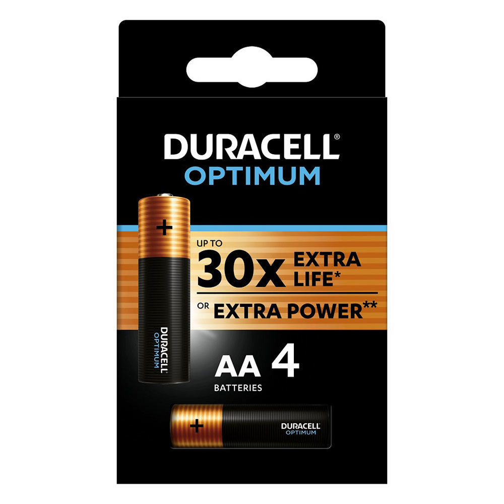 

Батарейка Duracell OPTIMUM (Б0056020) АА пальчиковая LR6 1,5 В (4 шт.), Черный