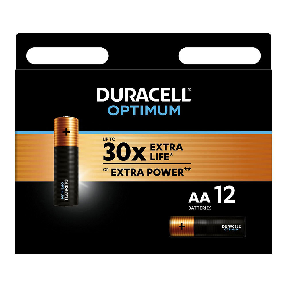 

Батарейка Duracell OPTIMUM (Б0056028) АА пальчиковая LR6 1,5 В (12 шт.), Черный