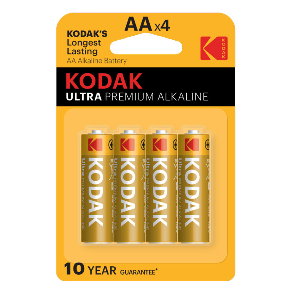 Батарейка Kodak Ultra Digital (Б0005248) АА пальчиковая LR6 1,5 В (4 шт.) батарейка focusray ultra digital аа 2 шт
