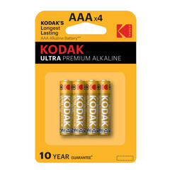 Батарейка Kodak Ultra Digital (Б0005128) ААА мизинчиковая LR03 1,5 В (4 шт.)
