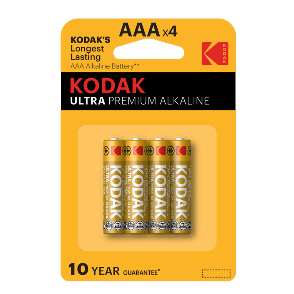 Батарейка Kodak Ultra Digital ААА мизинчиковая LR03 1,5 В (4 шт.) (Б0005128)