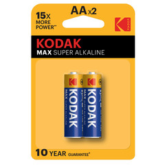 Батарейка Kodak Мax (Б0005131) АА пальчиковая LR6 1,5 В (2 шт.)