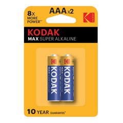 Батарейка Kodak Мax (Б0005132) ААА мизинчиковая LR03 1,5 В (2 шт.)