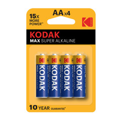 Батарейка Kodak Мax (Б0005120) АА пальчиковая LR6 1,5 В (4 шт.)