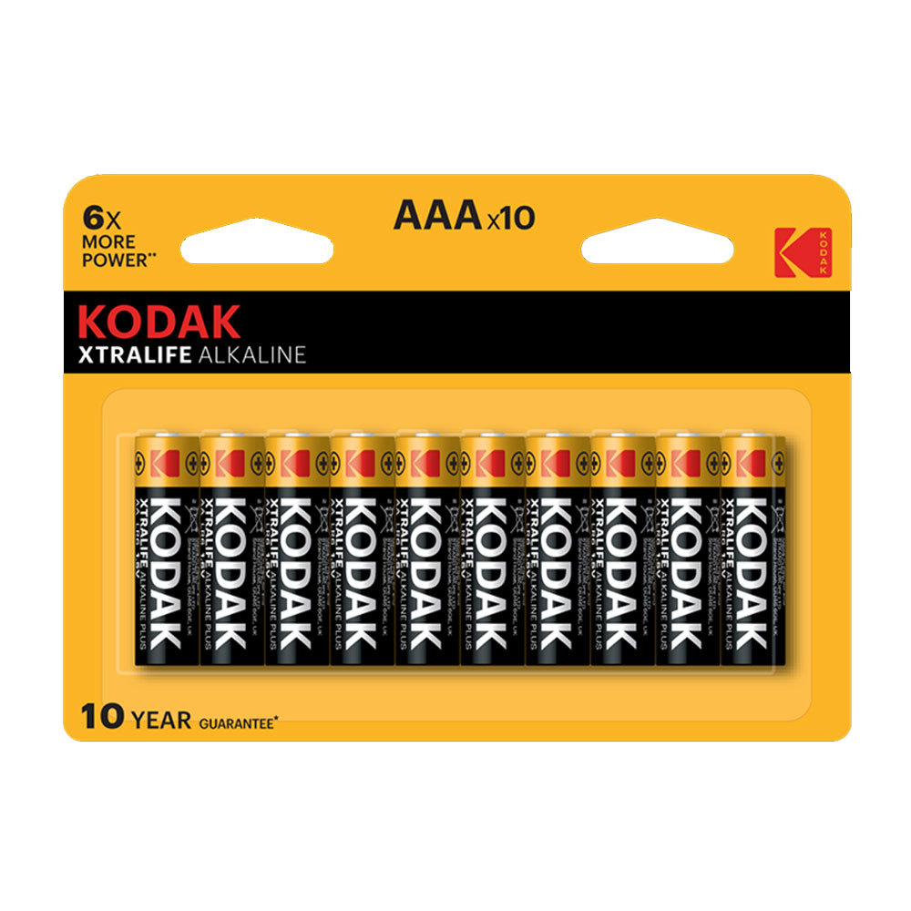 Батарейка Kodak Xtralife (Б0014331) ААА мизинчиковая LR03 1,5 В (10 шт.) батарейка kodak ultra digital б0005128 ааа мизинчиковая lr03 1 5 в 4 шт