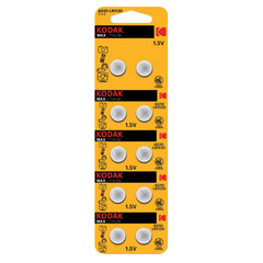 Батарейка Kodak Мax (Б0044715) таблетка AG10 1,55 В (10 шт.)