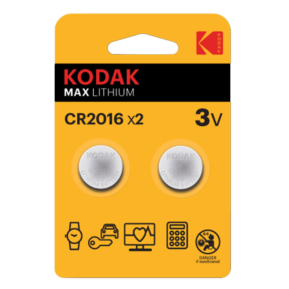 Батарейка Kodak Мax Lithium (Б0037002) таблетка CR2016 3 В (2 шт.) батарейки kodak cr2016 2bl max lithium 2 шт