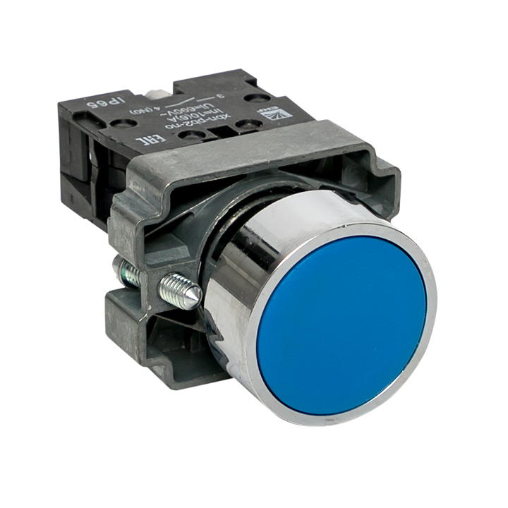 Кнопка EKF PROxima BA61 230 В IP65 металлическая синяя (xb2-ba61-65) 10050878 abb контактор катушки переменного тока a9 30 10 380 400 в 50 гц 400 415 60 гц