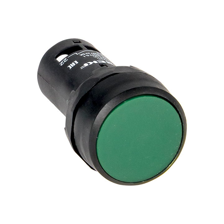 фото Кнопка ekf sw2c-11 proxima ip54 с фиксацией пластиковая 230 в зеленая