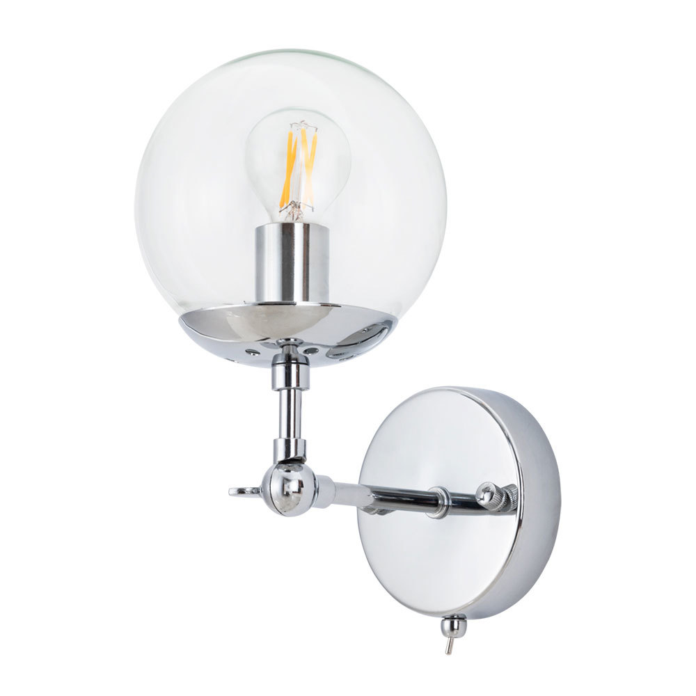 фото Бра настенное arte lamp bolla (a1664ap-1cc) e14 60 вт 220 в ip20