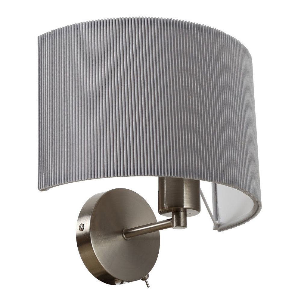 фото Бра arte lamp mallorca (a1021ap-1ss) e27 40 вт 220 в серебро ip21