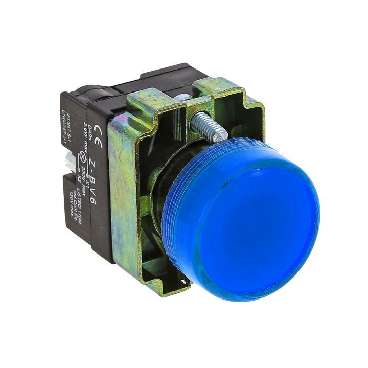 Лампа сигнальная EKF PROxima BV66 230 В IP54 синяя (xb2-bv66) лампа сигнальная ekf proxima bv63 230 в ip54 зеленая xb2 bv63