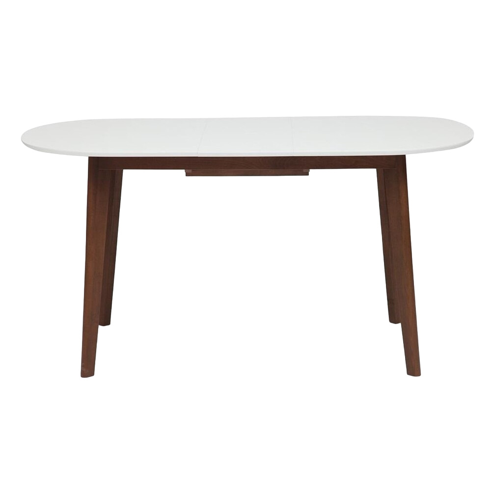 Стол кухонный раздвижной овальный 1,2х0,8 м белый/коричневый Bosco (11258) стол кухонный раздвижной овальный 1 1х1 м стеклянный белый черный трейси