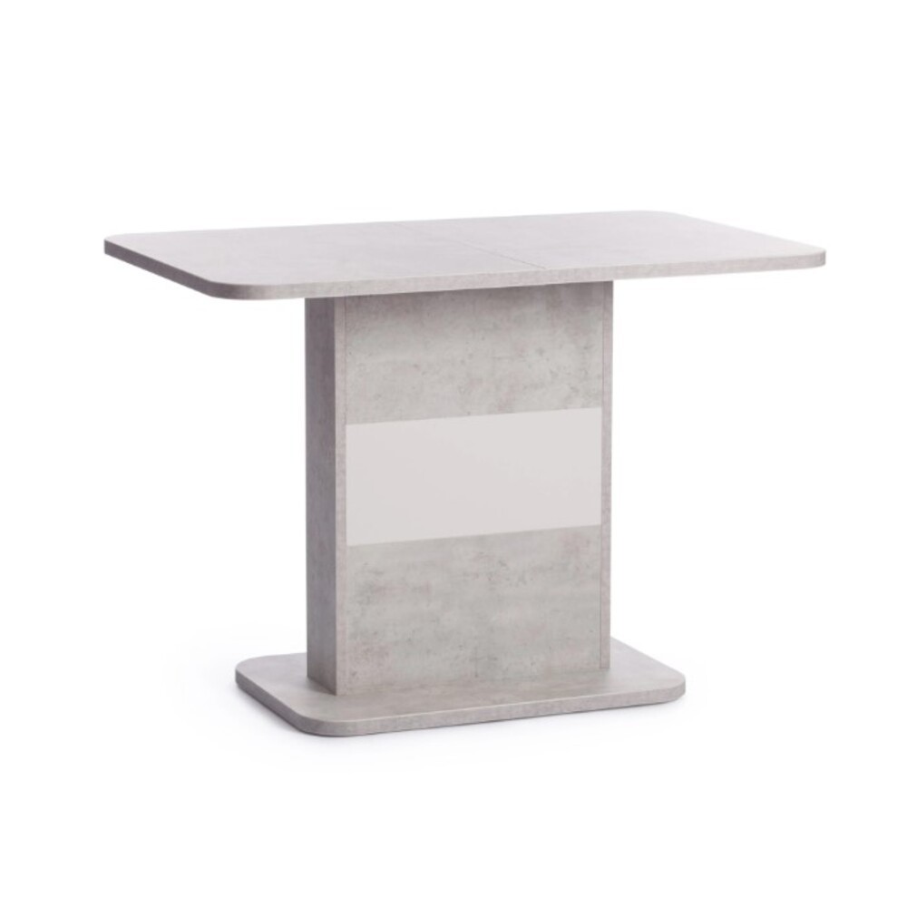 Стол кухонный раздвижной прямоугольный 1,05х0,69 м белый бетон Smart (18993)
