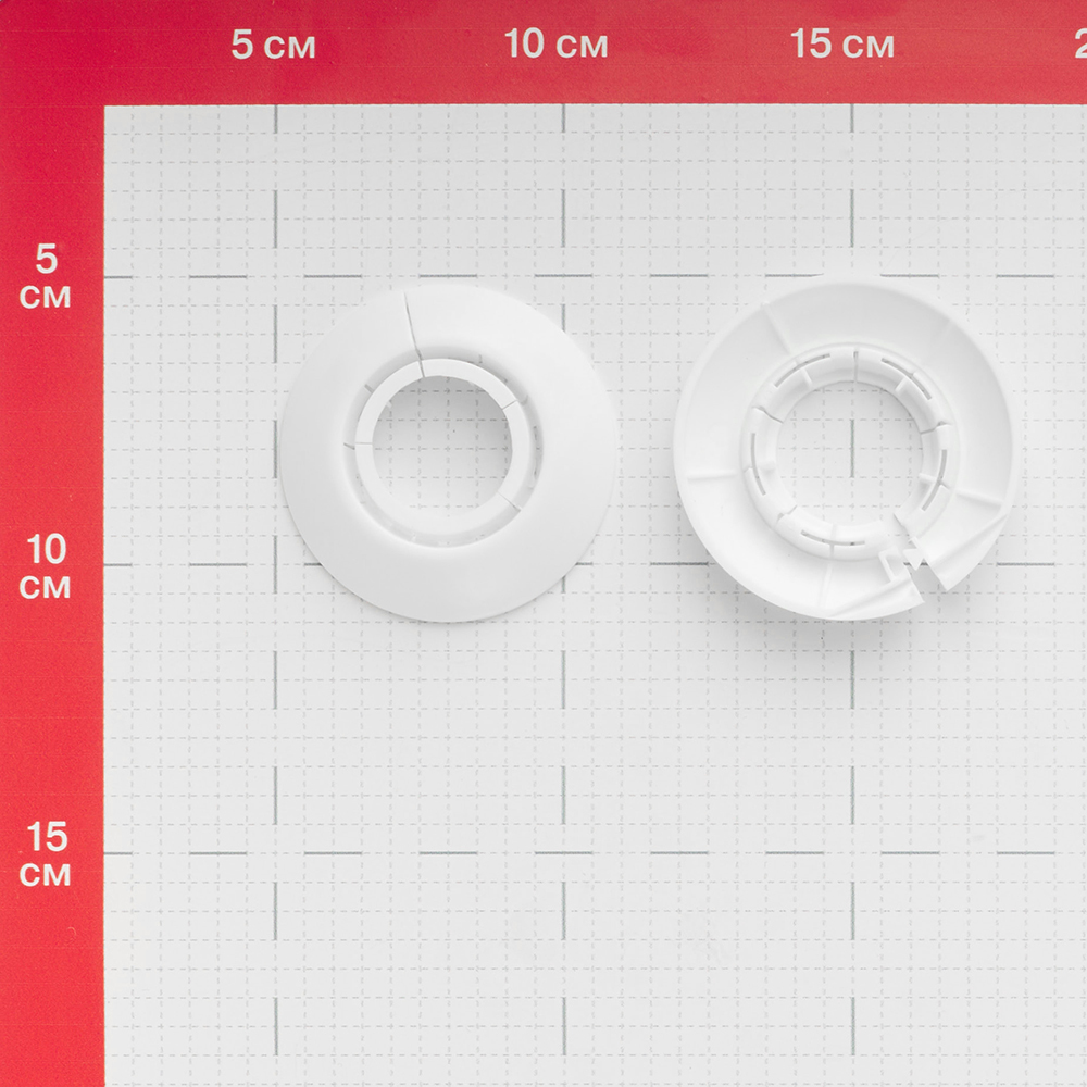 Обвод для труб ПВХ декоративный Ideal 25-34 мм белый (2 шт.) Вид№2