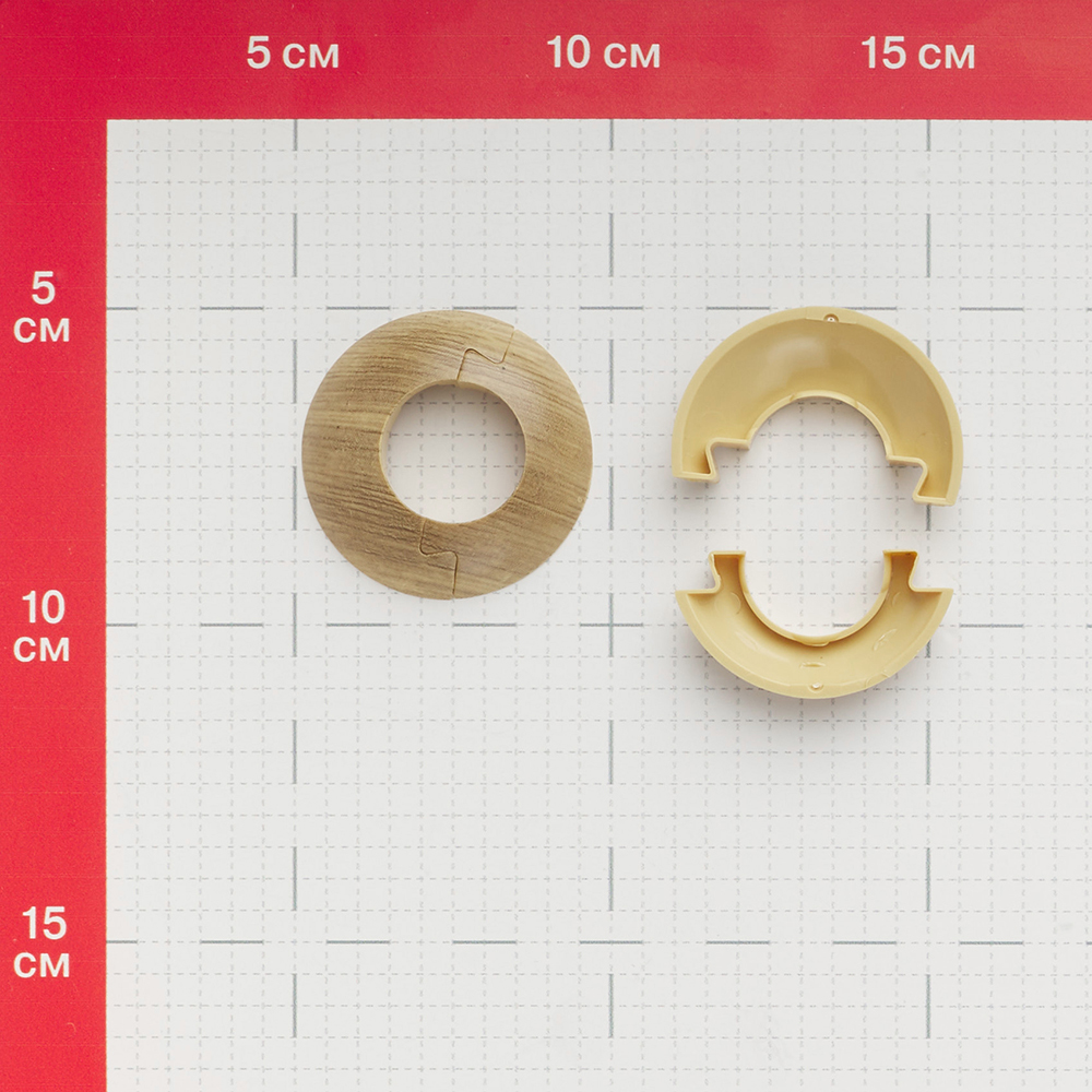 Обвод для труб ПВХ декоративный Salag Lima 23 мм дуб бурбон (2 шт.) Вид№3
