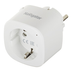 Розетка Navigator NSH-ST-01-WiFi белая умная