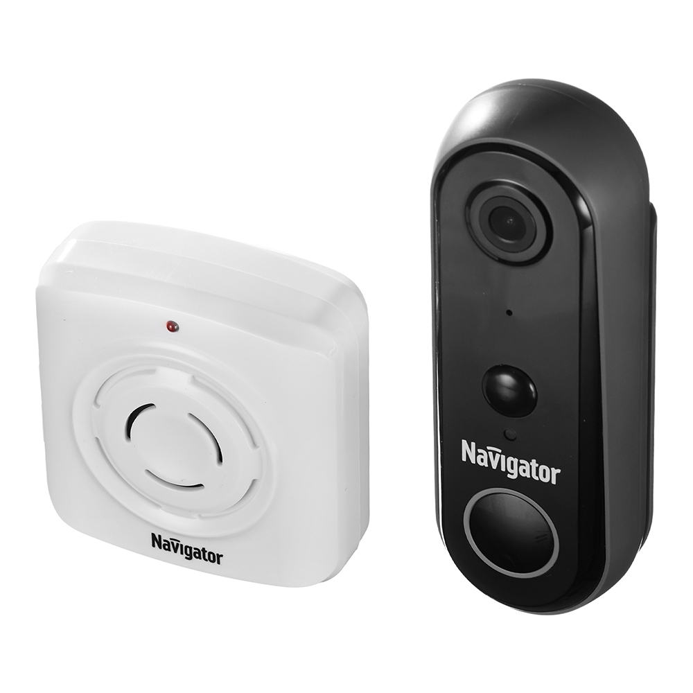 Умный звонок Navigator Smart Home NSH-DB-01 беспроводной черный умная камера видеонаблюдения navigator smart home nsh cam 01 ip20 белая