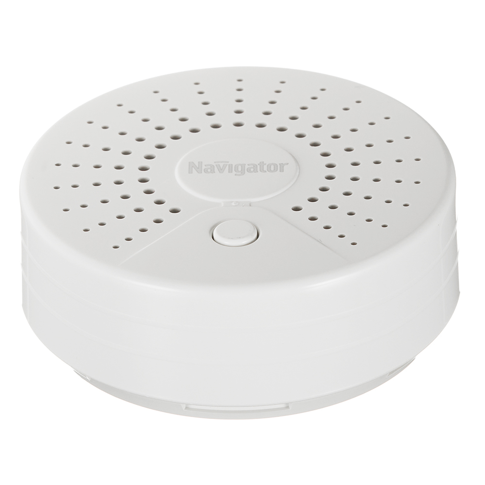 Умный датчик дыма Navigator Smart Home NSH-SNR-S001 белый умная камера видеонаблюдения navigator smart home nsh cam 01 ip20 белая