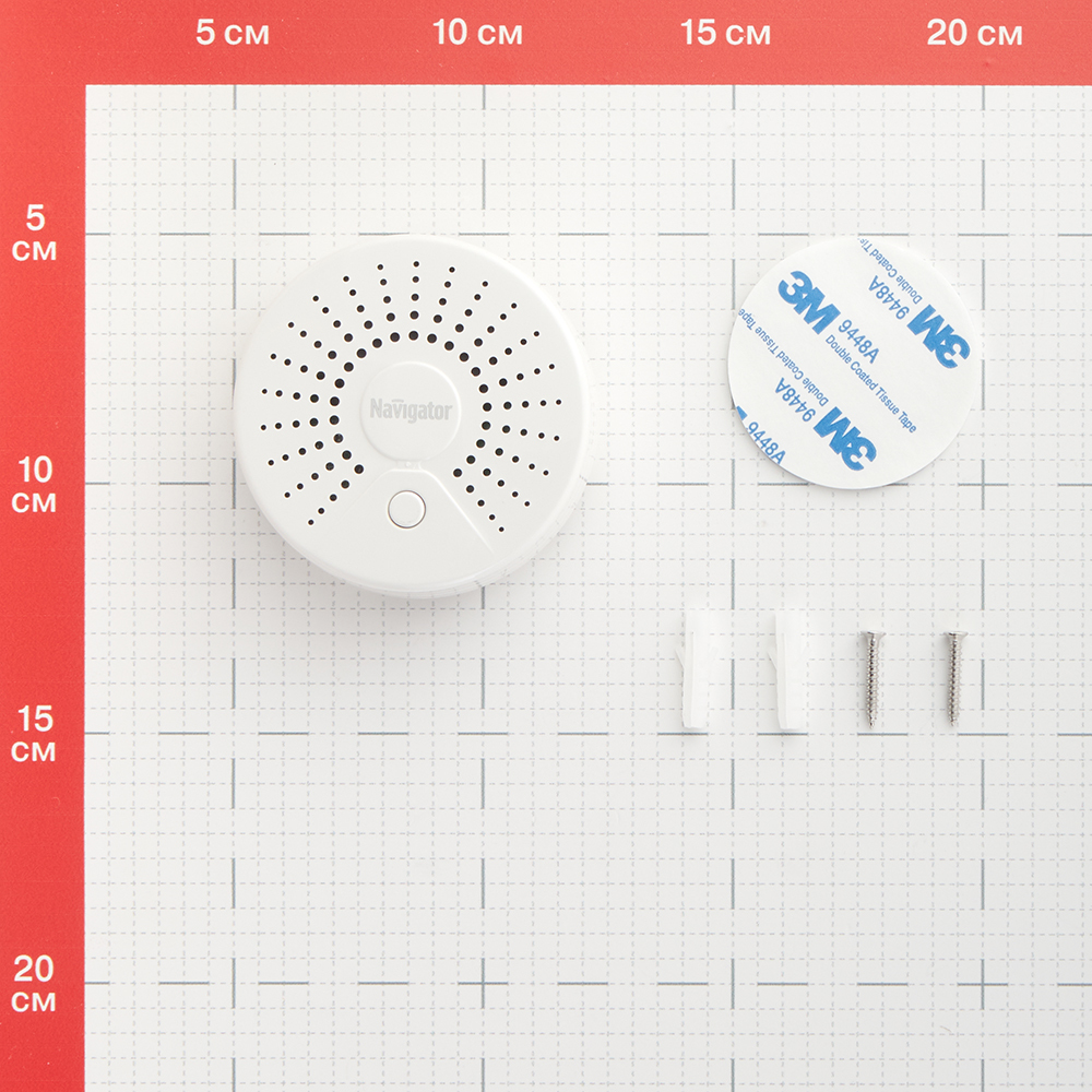 Умный датчик дыма Navigator Smart Home NSH-SNR-S001 белый Вид№3