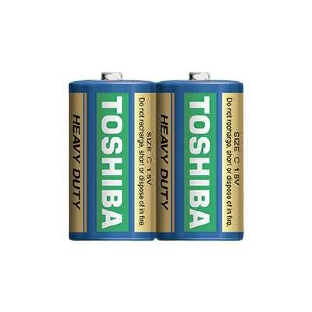 

Батарейка Toshiba Heavy Duty (R14KGBSP2TGC) C R14 1,5 В (2 шт.), Зеленый;синий
