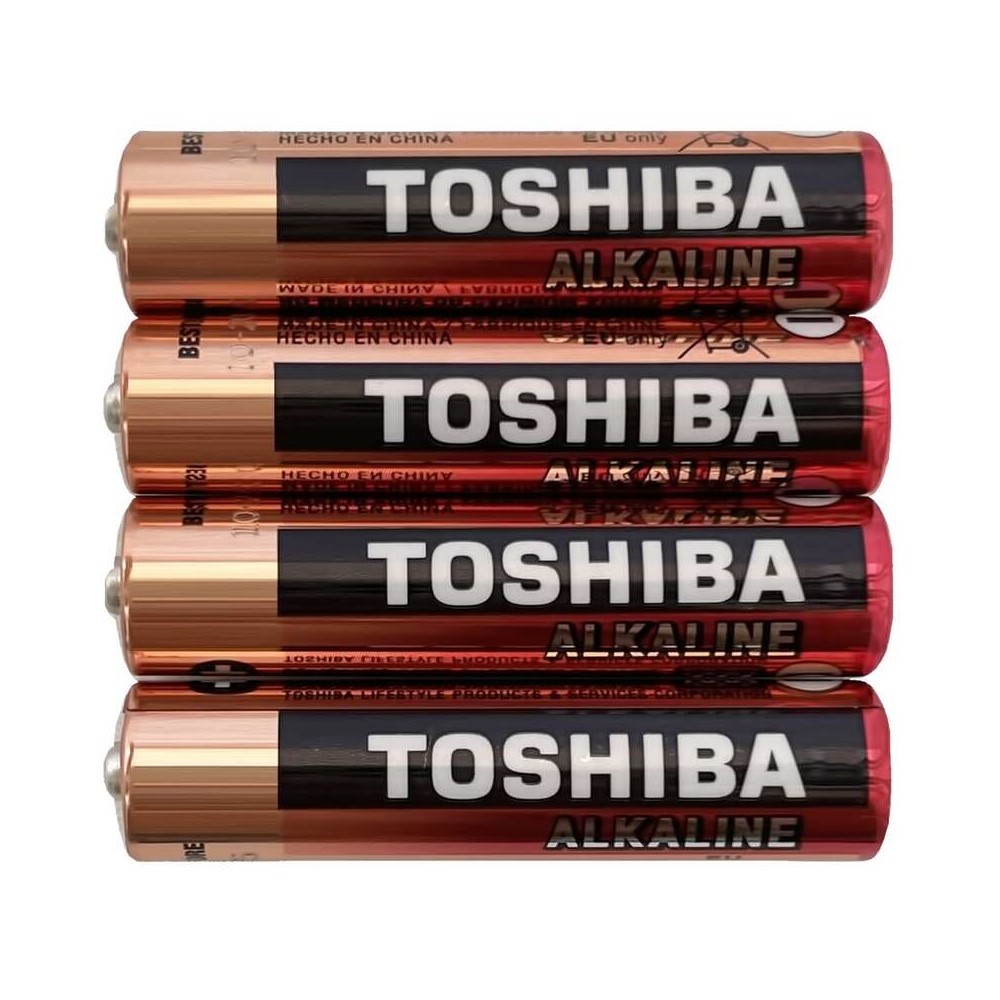 

Батарейка Toshiba Аlkaline (LR03GCASP4) AAA мизинчиковая LR03 1,5 В (4 шт.), Черный;медь