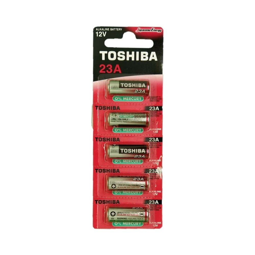 

Батарейка Toshiba Special (23ABP5C) A23 12 В (5 шт.), Золото;красный;черный