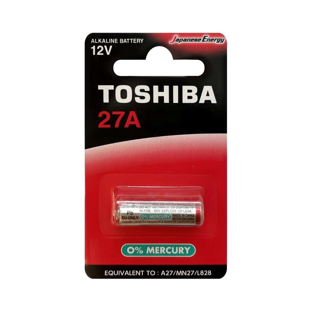 

Батарейка Toshiba Special (27ABP1C) А27 12 В (1 шт.), Золото;красный;черный