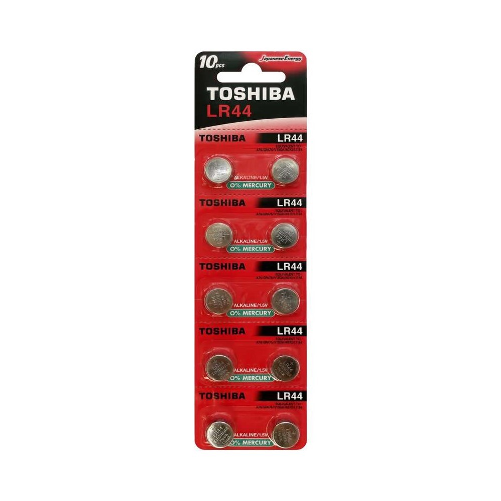 

Батарейка Toshiba Special (LR44BP10C) таблетка LR44 1,5 В (10 шт.), Серебро