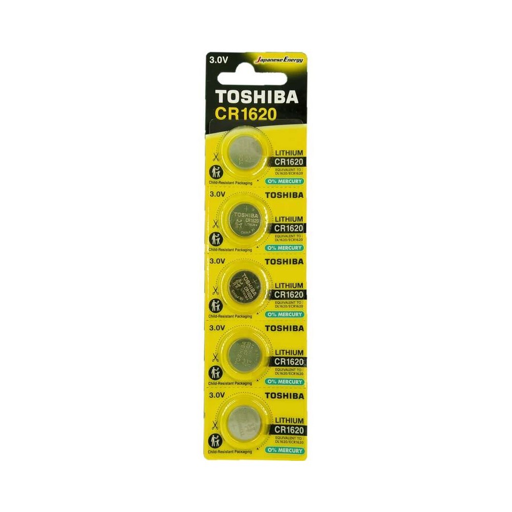 

Батарейка Toshiba Special (CR1620CP5C) таблетка CR1620 3 В (5 шт.), Серебро