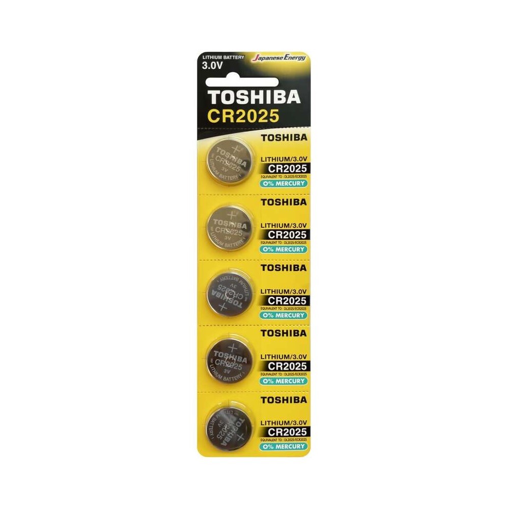 

Батарейка Toshiba Special (CR2025CP5C) таблетка CR2025 3 В (5 шт.), Серебро