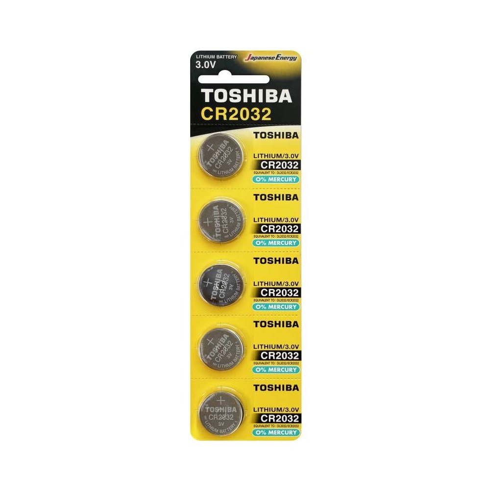 

Батарейка Toshiba Special (CR2032CP5C) таблетка CR2032 3 В (5 шт.), Серебро