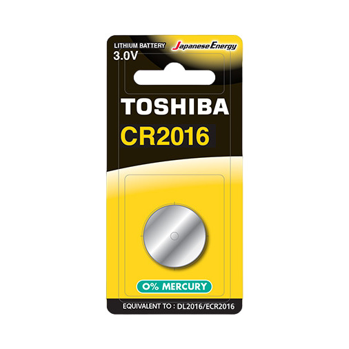 

Батарейка Toshiba (CR2016СP1C) таблетка CR2016 3 В (1 шт.), Серебро