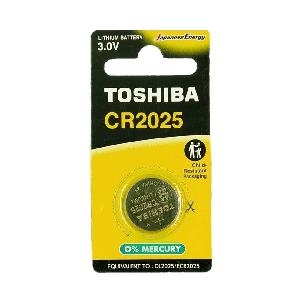 

Батарейка Toshiba (CR2025CP1C) таблетка CR2025 3 В (1 шт.), Серебро