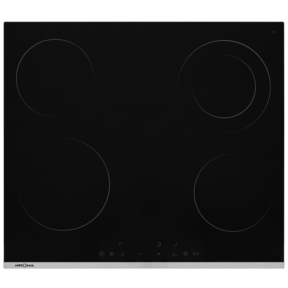 Варочная панель электрическая Krona Cello 60 4 конфорки черная варочная панель электрическая krona terzo 60 4 конфорки черная