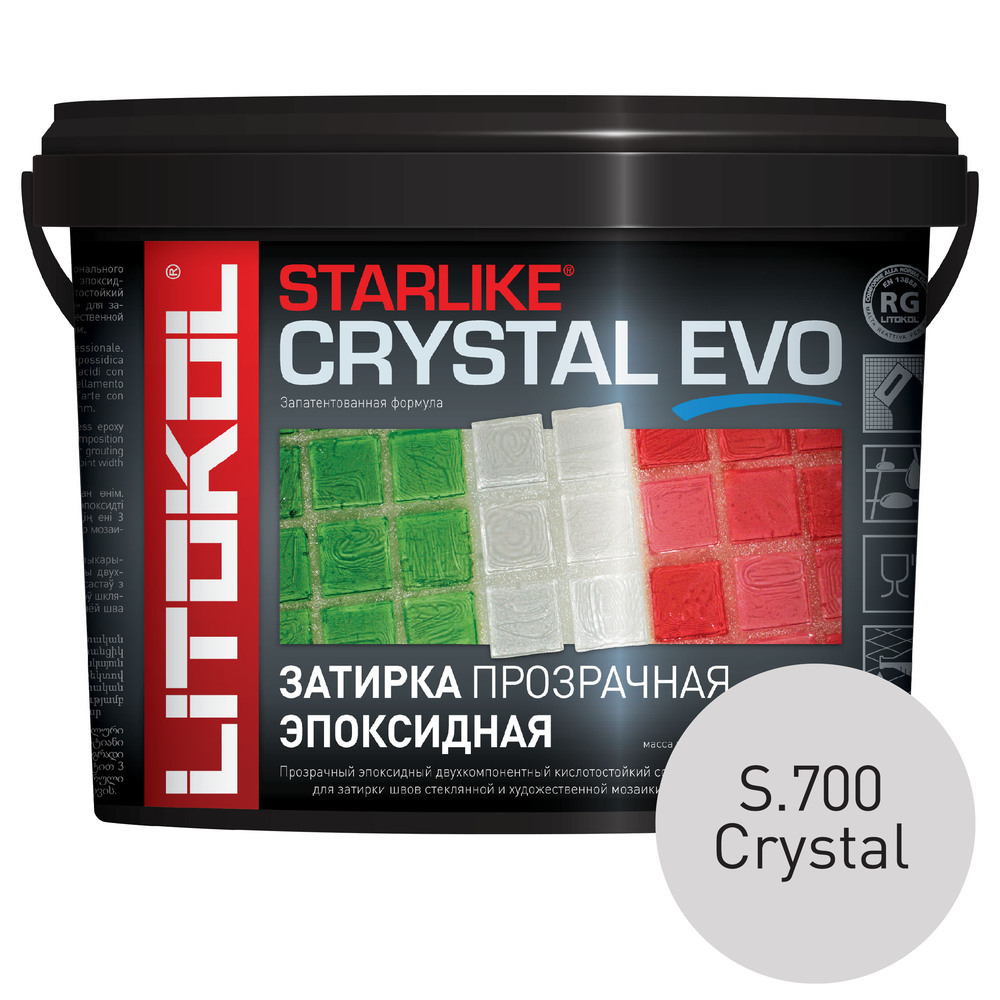 Затирка эпоксидная Litokol Starlike Evo s.700 прозрачный 5 кг
