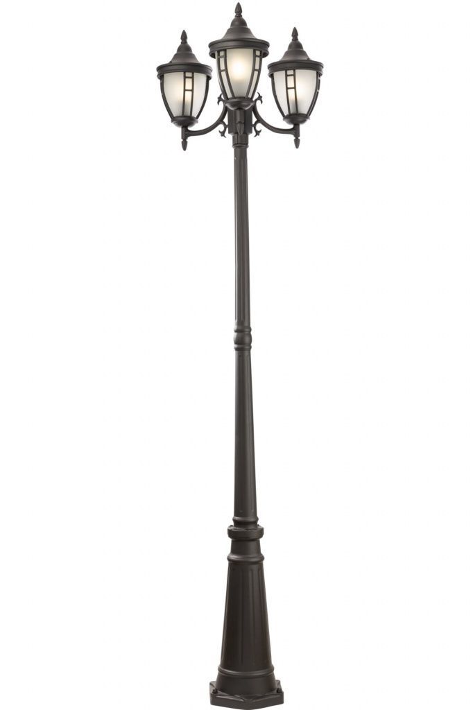 Светильник садово-парковый Outdoor Rivoli черный 2150 мм Е27 180 Вт IP44 (O026FL-03B)