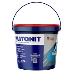 Гидроизоляция полимерная Plitonit WaterProof Standard сине-зеленая 4,5 кг