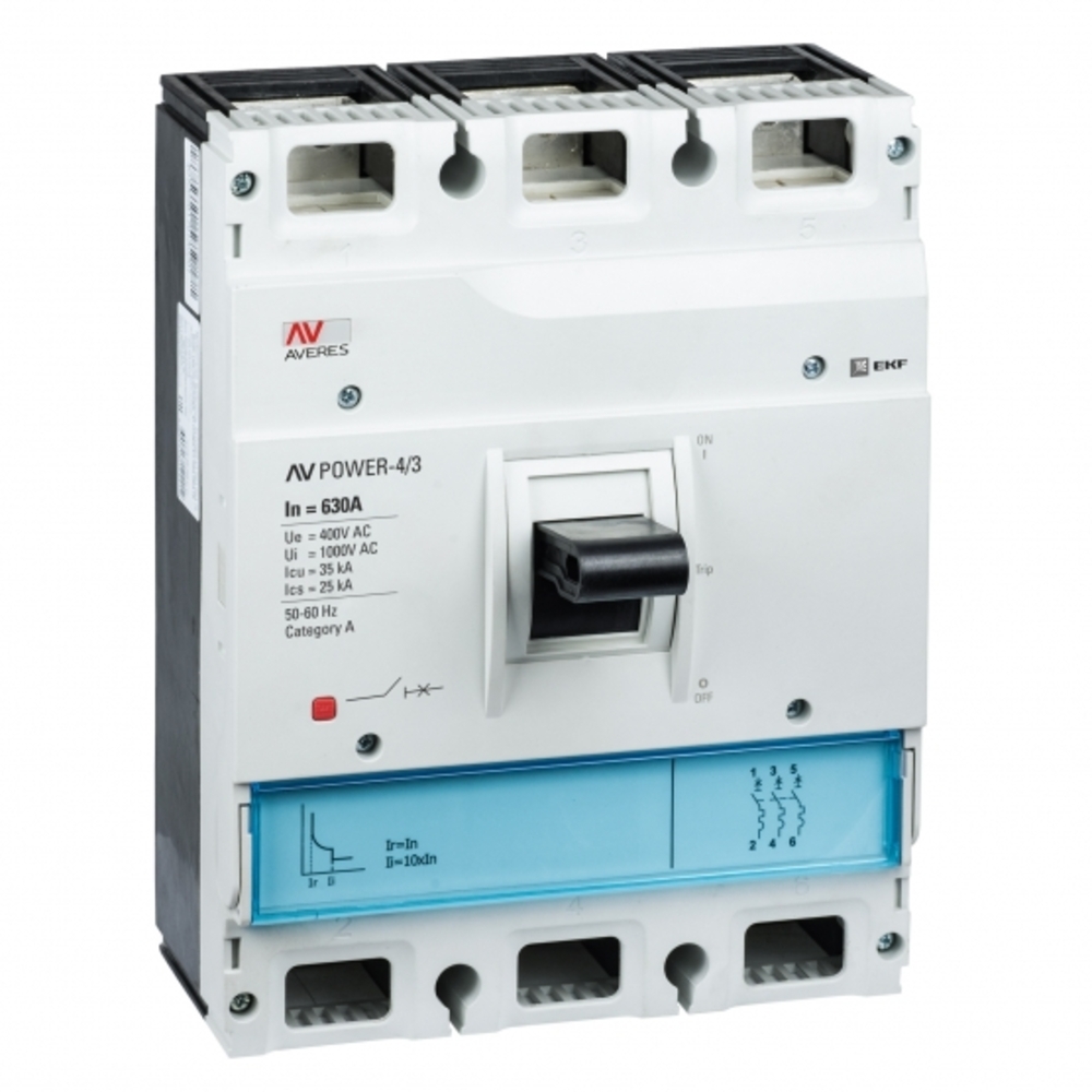 

Автоматический выключатель EKF ETU6.0 (mccb-43-700-TR-av) 3P 700А тип AC 50 кА 690 В на монтажную плату